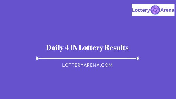 Daily 4 IN Lottery Results